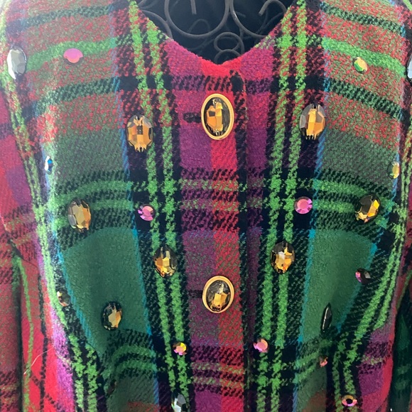 Givengy 2 piece skirt and jacket with embellishment. - Picture 3 of 5